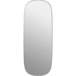 Espejo grande Framed, Grey-clear, 118x44,5 cm