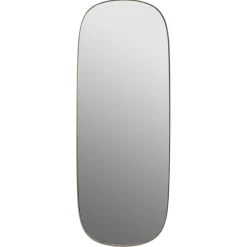 Espejo grande Framed, Taupe-clear, 118x44,5
