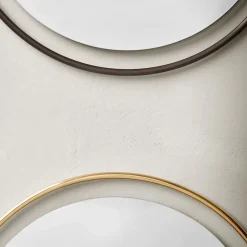 Espejo Nimbus, Polished brass, ø110