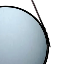 Espejo redondo Ørskov, negro, Ø 50 cm