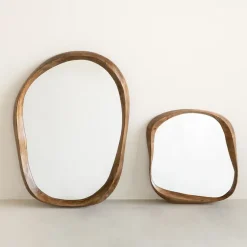Espejo Shizu L 50x70 cm, Golden oak