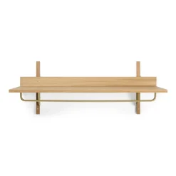 Estante con barra Sector 37 x 87 cm, Oak-brass