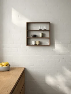 Estante de pared Sector , Roble ahumado aceitado, 50x50x10 cm