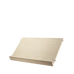 Estante para revistero String madera, Chapa de fresno, 58x30 cm