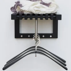 Estante perchero Cutter mini, roble lacado negro
