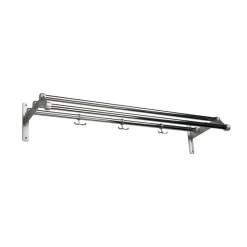 Estante sombrerero Nostalgi 291, Cromo, base de aluminio