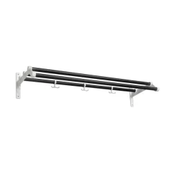 Estante sombrerero Nostalgi 291, Negro, base blanca
