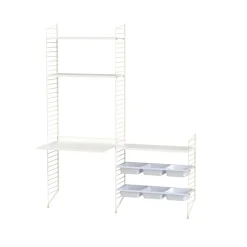 Estante String, Blanco, 78x30 cm, paquete de 3