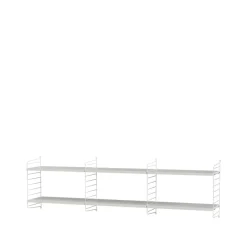 Estante String, Blanco, 58x30 cm, paquete de 3