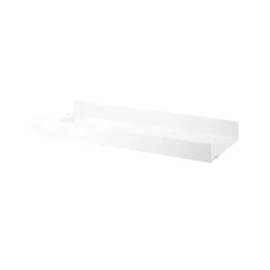 Estante String metal, Blanco, 78x30 cm, borde alto