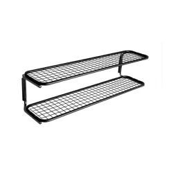Estante zapatero Classic 650, Negro/cromo, 2 niveles, 60 cm