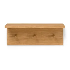 Estantería con ganchos Place Rack roble, Small