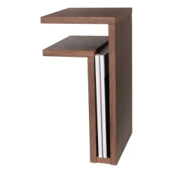 Estantería de pared F-shelf nogal, estante a la izquierda