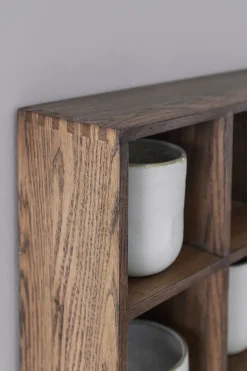 Estantería de pared Showcase 40x53 cm, Dark oiled oak