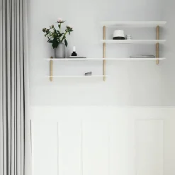 Estantería Nivo B, roble claro-blanco