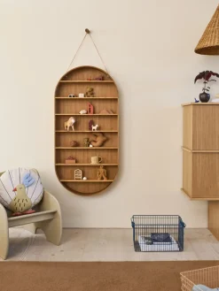 Estantería Oval Dorm, Oiled oak