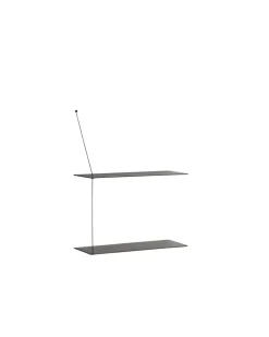 Estantería Stedge 60 cm, Fresno pintado negro