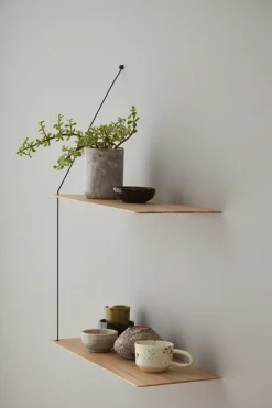 Estantería Stedge 60 cm, Roble pigmentado blanco