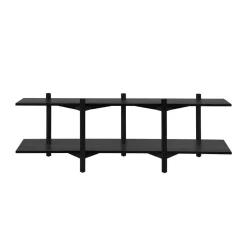 Estantería Zig Zag Media 194x57 cm, Black