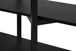 Estantería Zig Zag Media 194x57 cm, Black