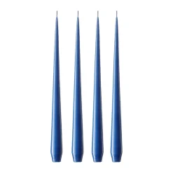 ester & erik 4 Velas lacadas, Cornflower 48, 42 cm