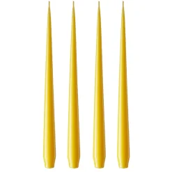 ester & erik 4 Velas lacadas, dark Lemon drop 15/2-0, 32 cm
