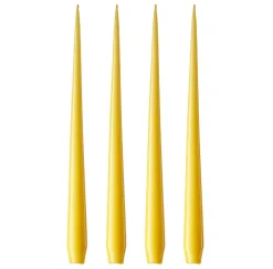 ester & erik 4 Velas lacadas, Lemon drop 15-0, 32 cm