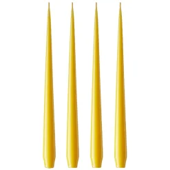 ester & erik 4 Velas lacadas, dark Lemon drop 15/2-0, 42 cm