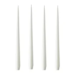 ester & erik 4 Velas lacadas, pure white, 32 cm