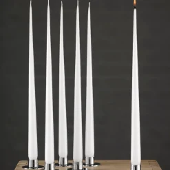 ester & erik 4 Velas lacadas, pure white, 32 cm