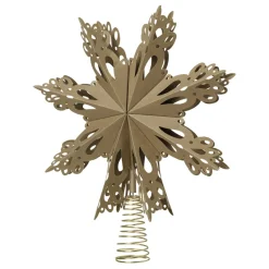 Estrella para copa de árbol Christmas star, Natural brown