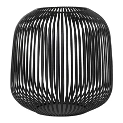 Farol portavelas Lito Ø27 cm, Negro