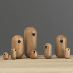 Figura Little Bird, roble, 4,5 cm