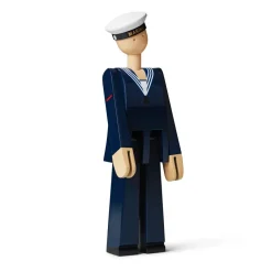 Figura madera Kay Bojesen marinero, azul