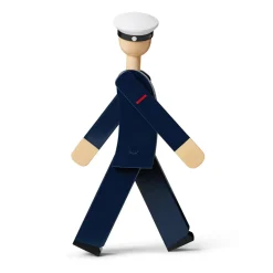 Figura madera Kay Bojesen marinero, azul