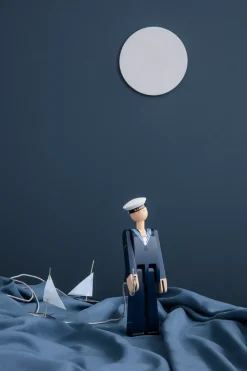 Figura madera Kay Bojesen marinero, azul