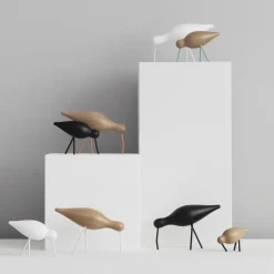 Figura Shorebird, negro, grande