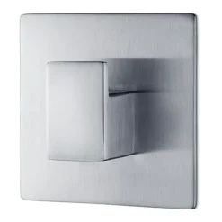 Gancho autoadhesivo Menoto 6x6 cm, Matt acero inoxidable