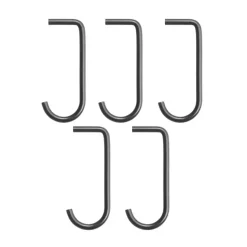Gancho J String paquete de 5, Negro