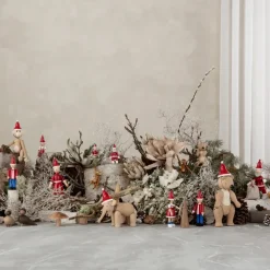 Gorro de Papá Noel para mono mediano Kay Bojesen, Rojo