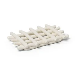 Jabonera Ceramic 10x14,5 cm, Off-white