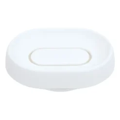 Jabonera con drenaje oculto silicona large, blanco