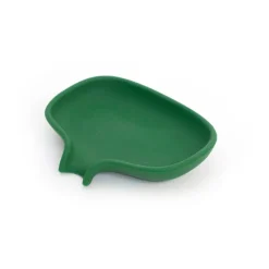 Jabonera con drenaje oculto silicona small 8,5x10,8, verde oscuro