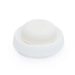 Jabonera con drenaje oculto silicona medium, blanco