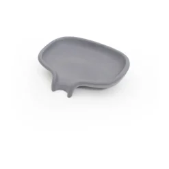 Jabonera con drenaje Soap Saver Flow hormigón, Gris