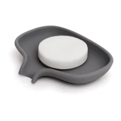 Jabonera con drenaje Soap Saver Flow small, Gris grafito