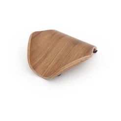 Jabonera Leaf™ con drenaje 11,5 × 11,5 cm, Nogal