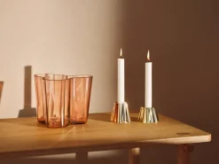 Jarrón Alvar Aalto Rio marrón, 160 mm