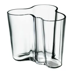 Jarrón Alvar Aalto transparente, 95 mm