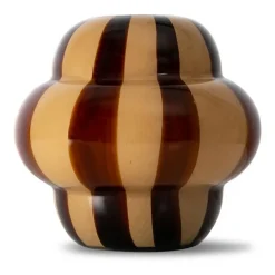 Jarrón Curlie 20 cm, marrón-beige